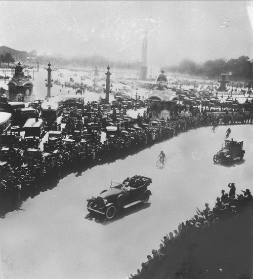 Charles A. Lindbergh. /N(1902-1974). American Aviator. Parisians Hailing Charles A. Lindbergh After His Successful Transatlantic Flight Of May 1927. Poster Print by Granger Collection - Item # VARGRC0012289