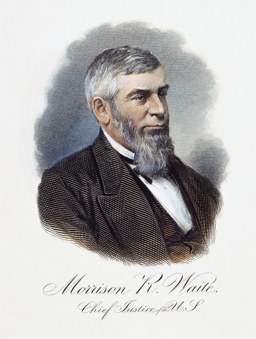 Morrison Remick Waite /N(1816-1888). American Jurist. Contemporary American Engraving. Poster Print by Granger Collection - Item # VARGRC0008771