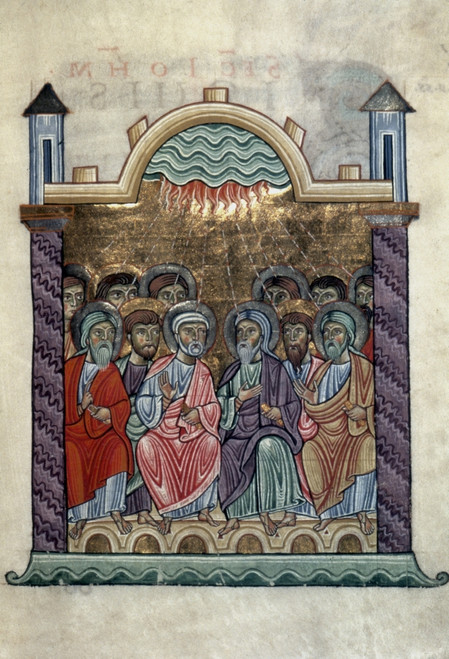 Pentecost. /Nillumination From An Austrian Gospel Lectionary, C1050-1100. Poster Print by Granger Collection - Item # VARGRC0040844
