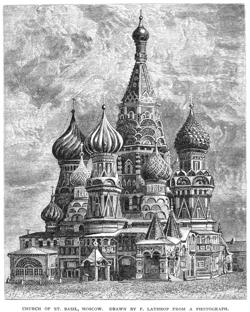 Moscow: St Basil, 1880. /Nsaint Basil'S Cathedral, Moscow, Russia. Wood Engraving, By Francis Lathrop, 1880. Poster Print by Granger Collection - Item # VARGRC0051348 Moscow: St Basil, 1880. /Nsaint Basil'S Cathedral, Moscow, Russia. Wood Engraving, By Francis Lathrop, 1880. Poster Print by Granger Collection - Item # VARGRC0051348