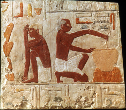 Egypt: Bread Making. /Negyptian Painted Relief Showing Bread Making, C2400 B.C. Poster Print by Granger Collection - Item # VARGRC0040126