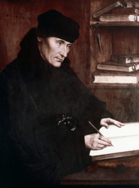Desiderius Erasmus /N(1466?-1536). Known As Erasmus Of Rotterdam. Dutch Humanist And Scholar. Oil On Panel, 1517, By Quentin Massys. Poster Print by Granger Collection - Item # VARGRC0266525