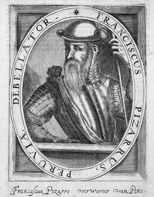 Francisco Pizarro /N(C1475-1541). Spanish Conqueror Of Peru. Copper Engraving, Dutch, 17Th Century. Poster Print by Granger Collection - Item # VARGRC0005952