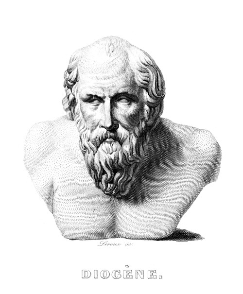 Diogenes (C412-323 B.C.). /Ngreek Philosopher. Steel Engraving, French, 19Th Century. Poster Print by Granger Collection - Item # VARGRC0068560