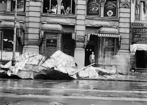 New York: Storm Damage. /Nstorm Damage On Broadway In New York City. Photograph, C1915. Poster Print by Granger Collection - Item # VARGRC0325556