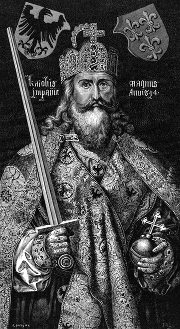 Charlemagne (742-814). /Nking Of The Franks, 768-814, And Emperor