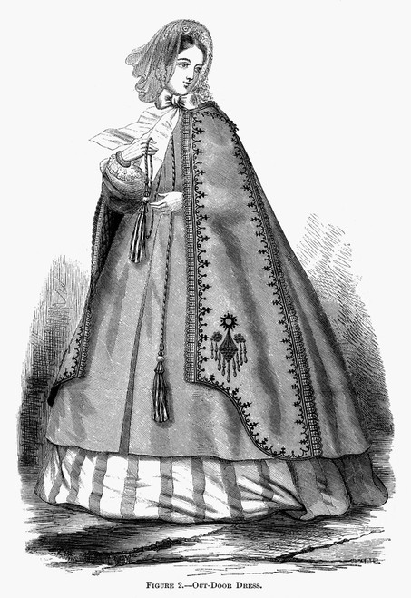 Women'S Fashion, 1864. /N'Out-Door Dress.' Fashion Illustration From An American Magazine, 1864. Poster Print by Granger Collection - Item # VARGRC0093790