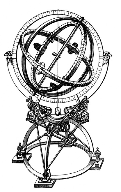 Armillary Sphere. /Ntycho Brahe'S Equatorial Armillary Sphere. Poster Print by Granger Collection