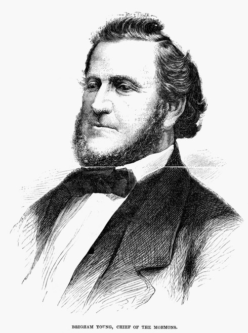 Brigham Young (1801-1877). /Namerican Mormon Leader. Engraving, 1866. Poster Print by Granger Collection - Item # VARGRC0265744