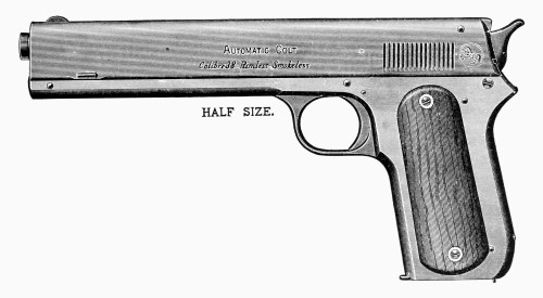 Colt Automatic Pistol. /Nline Engraving, Early 19Th Century. Poster Print by Granger Collection - Item # VARGRC0102065
