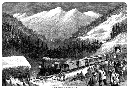 Chinese Laborers, 1868. /Nchinese Laborers Building The Central Pacific Railroad, C1868: Wood Engraving, 19Th Century. Poster Print by Granger Collection - Item # VARGRC0005735