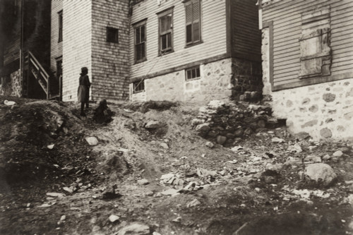 Hine: Mill Housing, 1912. /Npoor Housing Conditions For Textile Mill Workers In Woonsocket, Rhode Island. Photograph By Lewis Hine, November 1912. Poster Print by Granger Collection - Item # VARGRC0167541