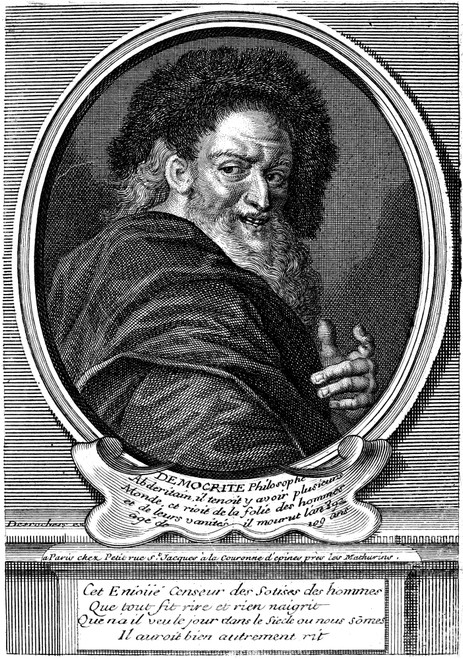 Democritus (C460-C370 B.C.). /Ngreek Philosopher. Line Engraving, French, 18Th Century, After Antoine Coypel. Poster Print by Granger Collection - Item # VARGRC0054643