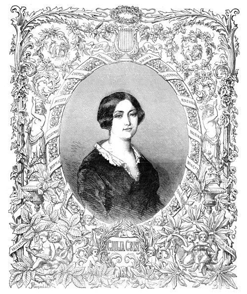 Giulia Grisi (1811-1869). /Nitalian Operatic Soprano. Wood Engraving, English, 1854. Poster Print by Granger Collection - Item # VARGRC0370780
