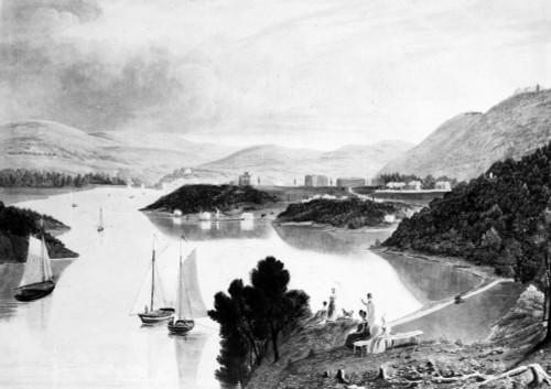 New York: West Point, 1834. /Nwest Point, From Above Washington Valley Looking Down The Hudson River. Aquatint Engraving, 1834, By W.J. Bennett After George Cooke. Poster Print by Granger Collection - Item # VARGRC0035830