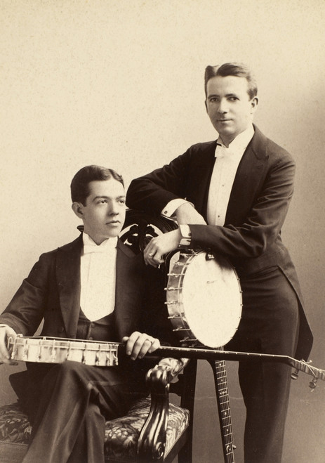 Banjo Duo, C1900. /Nthe Banjo Duo Of Ruby Brooks And Harry Denton. Original Cabinet Photograph, C1900. Poster Print by Granger Collection - Item # VARGRC0083175