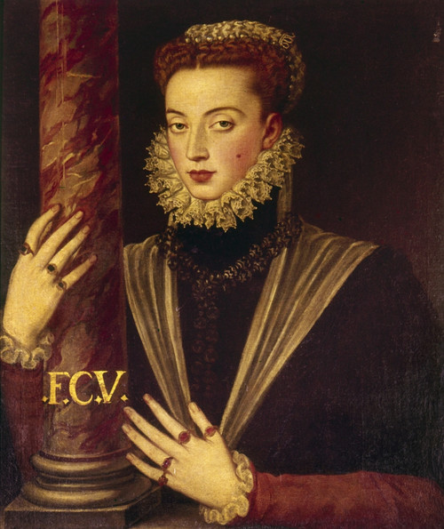 Maria Of Spain (1528-1603). /Nholy Roman Empress And Wife Of Emperor Maximilian Ii. Oil On Canvas, Spanish, 16Th Century. Poster Print by Granger Collection - Item # VARGRC0104927