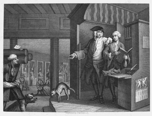 Hogarth: Industry, 1747. /N'Industry And Idleness: The Industrious Prentice, A Favorite, And Entrusted By His Master.' Plate 4. Steel Engraving After The Etching, 1747, By William Hogarth. Poster Print by Granger Collection - Item # VARGRC0016876
