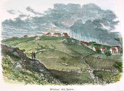 Salem: Witches Hill. /Nwitches Hill In Salem Village, Massachusetts, Where Witches Were Said To Congregate During The Delusion Of 1692. American Engraving, 19Th Century. Poster Print by Granger Collection - Item # VARGRC0010123