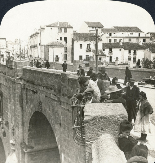 Spain: Ronda, C1908. /N'Looking Across The New Bridge (300 Ft. High) Over The Guadalev_n Gorge, Ronda, Spain.' Stereograph, C1908. Poster Print by Granger Collection - Item # VARGRC0324144