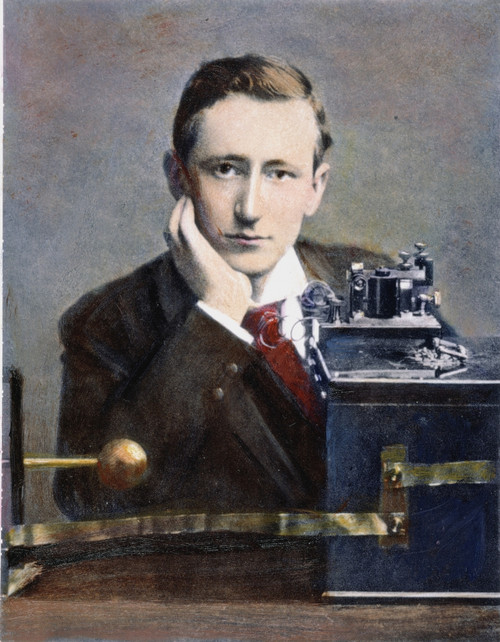 Guglielmo Marconi /N(1874-1937) With His Coherer Radio Receiver: Oil Over A Photograph, 1896. Poster Print by Granger Collection - Item # VARGRC0048886
