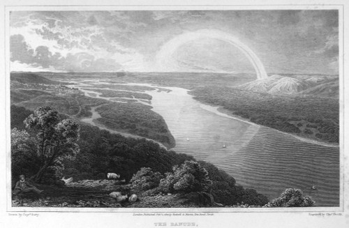 Danube River, 1822. /Nview Of The Danube River From The Summit Of Leopoldiberg, Near Vienna, Austria. Steel Engraving, 1822. Poster Print by Granger Collection - Item # VARGRC0094328