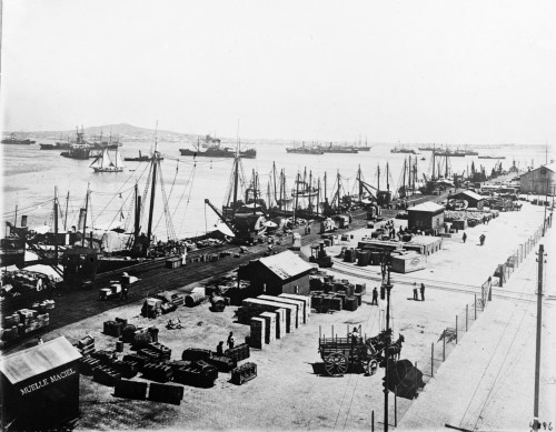 Uruguay: Montevideo Wharf. /Nmaciel Wharf At Montevideo, Uruguay. Photograph, C1920. Poster Print by Granger Collection - Item # VARGRC0115852