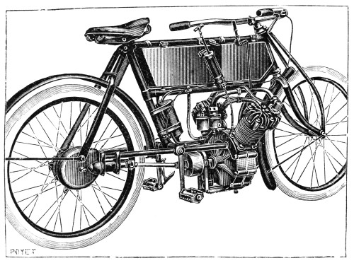 Motorcycle, 1904. /Nline Engraving, French, 1904. Poster Print by Granger Collection - Item # VARGRC0099158