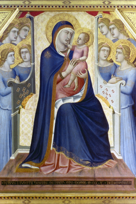 Lorenzetti: Madonna. /Nthe Virgin And Child. Panel, C1315-1340, By Pietro Lorenzetti. Poster Print by Granger Collection - Item # VARGRC0022884