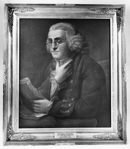 Benjamin Franklin (1706-1790). /Namerican Printer, Publisher, Scientist, Inventor, Statesman And Diplomat. Oil On Canvas David Rent Etter, 1830, After A Painting By David Martin. Poster Print by Granger Collection - Item # VARGRC0260160