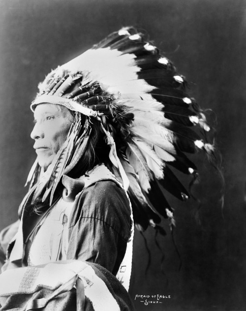 Sioux Man, C1898. /Nafraid Of Eagle, A Sioux Native American Man. Photographed By Adolph F. Muhr, C1898. Poster Print by Granger Collection - Item # VARGRC0118262