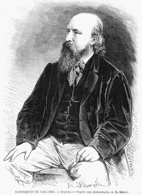 James Stephens (1825-1901). /Nirish Nationalist. Wood Engraving, 1867. Poster Print by Granger Collection - Item # VARGRC0047529 James Stephens (1825-1901). /Nirish Nationalist. Wood Engraving, 1867. Poster Print by Granger Collection - Item # VARGRC0047529
