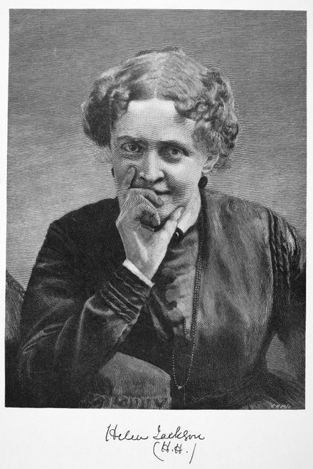 Helen Hunt Jackson (1830-1885). /Namerican Writer. Wood Engraving, 1885. Poster Print by Granger Collection - Item # VARGRC0014017