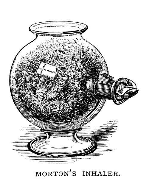 Morton Inhaler /Ndevised For The Administration Of Ether Anesthesia By Dr. William T.G. Morton, C. 1846. Wood Engraving, 19Th Century. Poster Print by Granger Collection - Item # VARGRC0029530