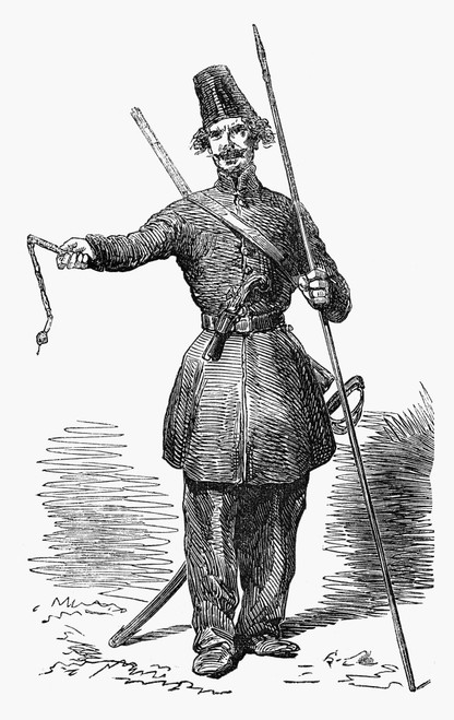 Russian Cossack, 1854. /Nwood Engraving, English, 1854. Poster Print by Granger Collection - Item # VARGRC0122832
