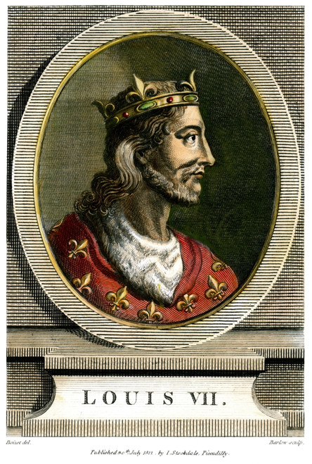 Louis Vii (1121?-1180). /Nle Jeune. King Of France, 1137-1180. Copper Engraving, English, 1812. Poster Print by Granger Collection - Item # VARGRC0068060