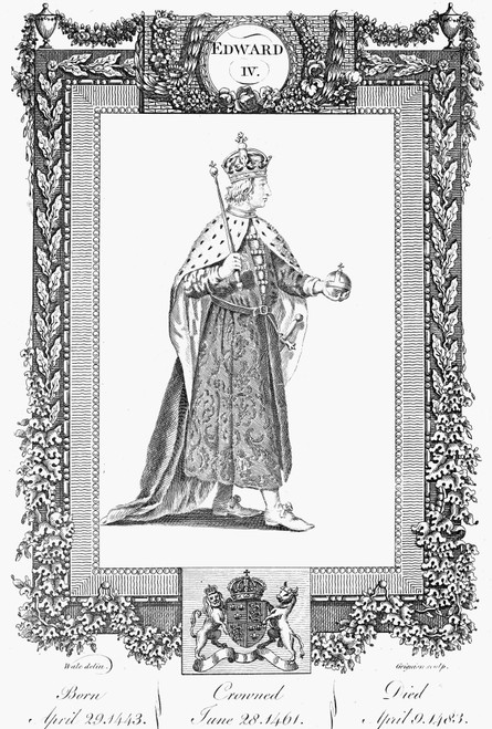 Edward Iv (1442-1483). /Nking Of England, 1461-70, 1471-83. Copper Engraving, English, 18Th Century. Poster Print by Granger Collection - Item # VARGRC0068531
