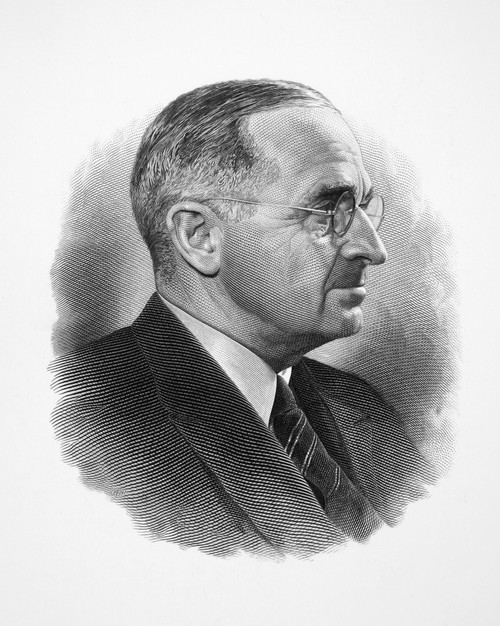 Harry S. Truman/N(1884-1972). 33Rd President Of The United States. Steel Engraving. Poster Print by Granger Collection - Item # VARGRC0003873