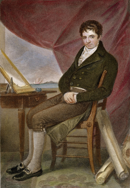 Robert Fulton (1765-1815). /Namerican Engineer And Inventor. Steel Engraving, American, 19Th Century. Poster Print by Granger Collection - Item # VARGRC0028654
