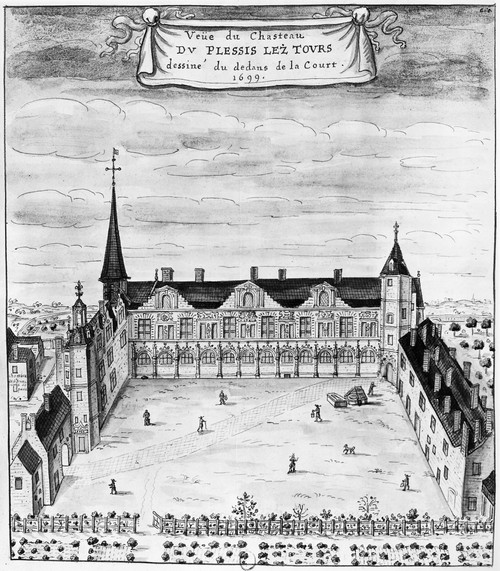 France: Plessis-Les-Tours. /Nch_teau Plessis-Les-Tours In The Loire Valley. Pen And Watercolor, French, 1699. Poster Print by Granger Collection - Item # VARGRC0117073
