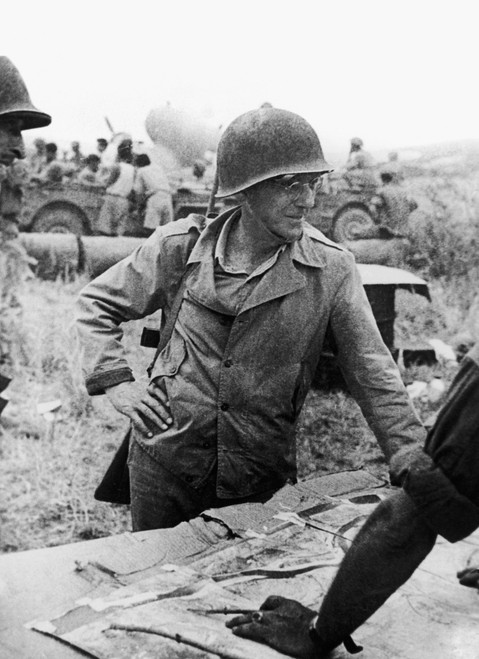 Joseph Warren Stilwell (1883-1946). /Namerican Army Officer. Stilwell Reading A Map In The Field. Photographed C1942. Poster Print by Granger Collection - Item # VARGRC0109833