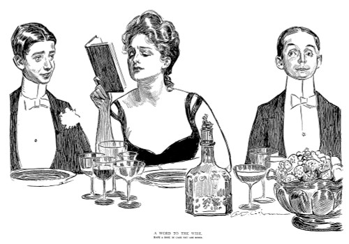 Gibson: A Word To The Wise. /Ncharles Dana Gibson (1867-1944). American Illustrator. Pen And Ink Drawing, 1900. Poster Print by Granger Collection - Item # VARGRC0038190