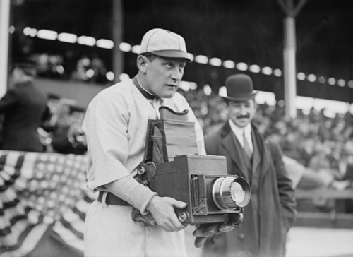Baseball: Camera, C1911. /Nherman A. 'Germany' Schaefer, Baseball Player For The Washington Senators, Using A Camera, New York. Photograph, C1911. Poster Print by Granger Collection - Item # VARGRC0122343