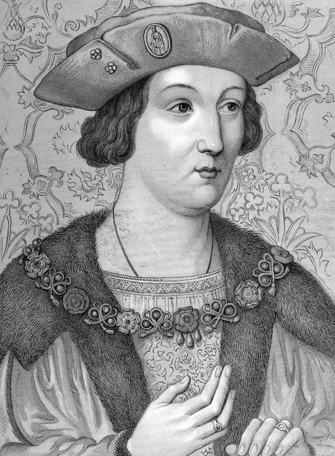 Prince Arthur Of Wales /N(1486-1502). Son Of King Henry Vii Of England. Wearing The Hat And Collar Of The Garter. Line And Stipple Engraving, English, 19Th Century. Poster Print by Granger Collection - Item # VARGRC0058084