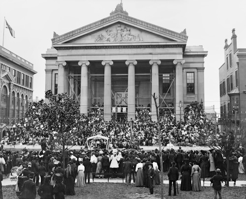 New Orleans: Mardi Gras. /Nrex Receiving The Key To The City At City Hall During Mardi Gras Festivities In New Orleans, Louisiana. Photographed C1906. Poster Print by Granger Collection - Item # VARGRC0131767