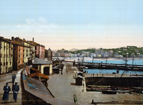 Spain: San Sebastian. /Na View Of The Harbor, San Sebasti_n, Spain. Photograph, Late 19Th Century. Poster Print by Granger Collection - Item # VARGRC0119045