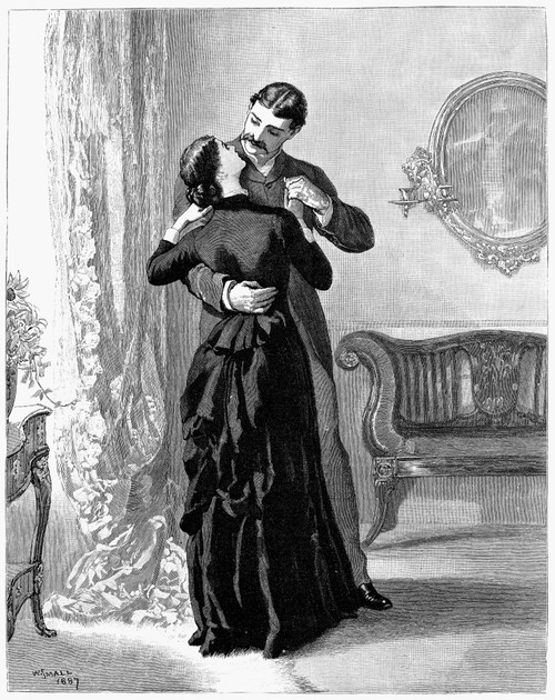 Lovers, 1887. /Nwood Engraving, English, 1887. Poster Print by Granger Collection - Item # VARGRC0012266