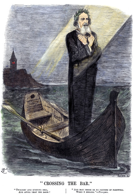 Lord Alfred Tennyson (1809-1892). 1St Baron Tennyson. English Poet. Cartoon Eulogy By John Tenniel On The Occasion Of Tennyson'S Death In 1892. Poster Print by Granger Collection - Item # VARGRC0079826