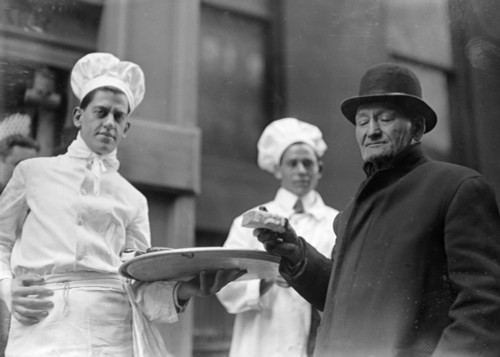 New York: Bread Line, 1915. /Nvolunteer Chefs Serving Bread At 41St Street, New York City. Photograph, 1915. Poster Print by Granger Collection - Item # VARGRC0106189