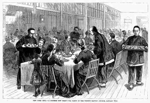 New York: New Year'S Party. /Na Chinese New Year'S Tea Party In The Trinity Baptist Church, 31 January 1881. Poster Print by Granger Collection - Item # VARGRC0101612